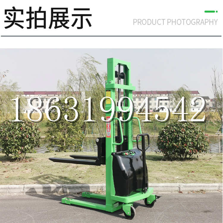 灵台县电动叉车堆高车液压铲车电瓶1吨2吨站驾步行式小型全自动叉车